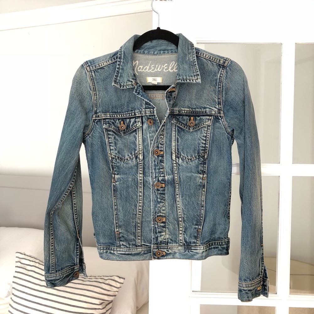 Madewell The Jean Jacket in Storm Cloud Wash